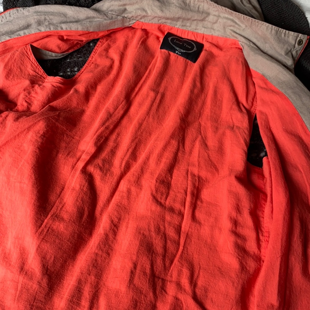 🧡 LOVE TREE Linen Vest w/ Hoodie